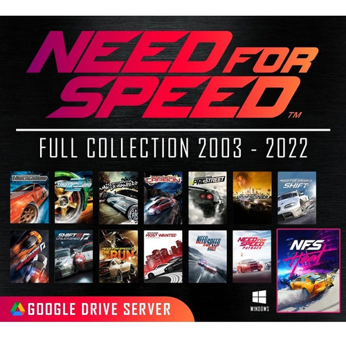 Need For Speed: Coleção Completa 14 Jogos - Pc - Escorrega o Preço